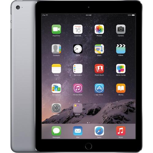 Apple 128GB iPad Air 2 (Wi-Fi   4G LTE, Space Gray) MH312LL/A, Apple, 128GB, iPad, Air, 2, Wi-Fi, , 4G, LTE, Space, Gray, MH312LL/A