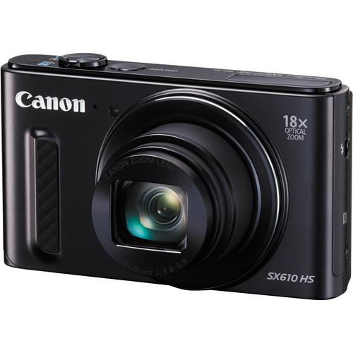 Canon PowerShot SX610 HS Digital Camera (Black) 0111C001