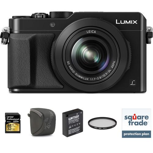 Panasonic Lumix DMC-LX100 Digital Camera (Black) DMC-LX100K, Panasonic, Lumix, DMC-LX100, Digital, Camera, Black, DMC-LX100K,