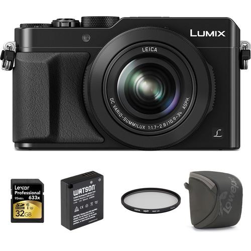 Panasonic Lumix DMC-LX100 Digital Camera (Black) DMC-LX100K, Panasonic, Lumix, DMC-LX100, Digital, Camera, Black, DMC-LX100K,