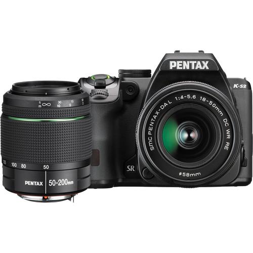 Pentax K-S2 DSLR Camera with 18-50mm & 50-200mm Lenses 12614, Pentax, K-S2, DSLR, Camera, with, 18-50mm, &, 50-200mm, Lenses, 12614