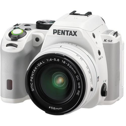 Pentax K-S2 DSLR Camera with 18-50mm Lens (Black/Orange) 13207
