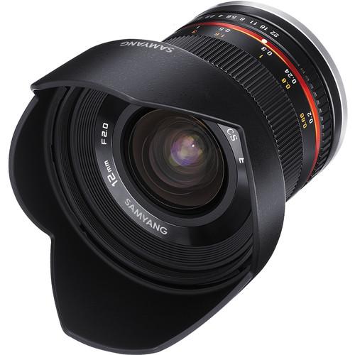 Samyang 12mm f/2.0 NCS CS Lens for Micro Four SY12M-MFT-BK