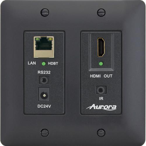 Aurora Multimedia DXW-2E-RX2 HDBaseT Wall Plate DXW-2E-RX2-B