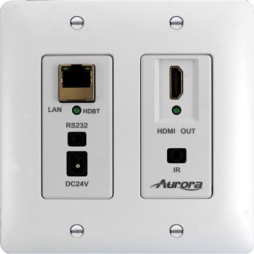 Aurora Multimedia DXW-2E-RX2 HDBaseT Wall Plate DXW-2E-RX2-B