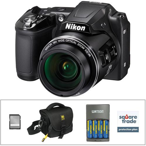 Nikon COOLPIX L840 Digital Camera with Accessories Kit (Black)