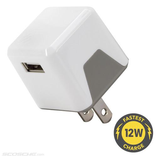 Scosche superCUBE flip 12 Watt USB Wall Charger (White), Scosche, superCUBE, flip, 12, Watt, USB, Wall, Charger, White,