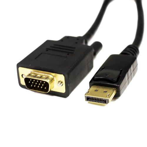 Tera Grand DisplayPort to VGA Cable (10', Black) DP-VGA-10