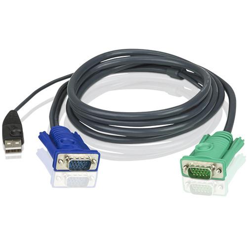 ATEN 2L-5206UP USB KVM Cable with Built-In PS/2 to USB 2L5206UP