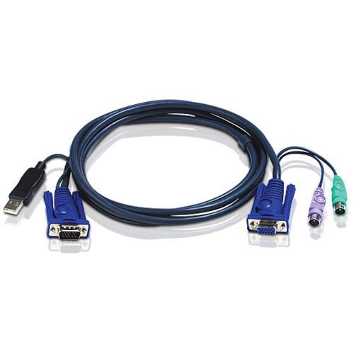 ATEN 2L-5506UP USB and PS/2 KVM Cable (20') 2L5506UP, ATEN, 2L-5506UP, USB, PS/2, KVM, Cable, 20', 2L5506UP,