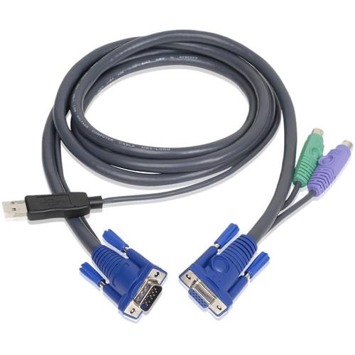ATEN 2L-5506UP USB and PS/2 KVM Cable (20') 2L5506UP, ATEN, 2L-5506UP, USB, PS/2, KVM, Cable, 20', 2L5506UP,