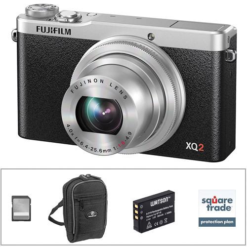 Fujifilm  XQ2 Digital Camera Deluxe Kit (Silver), Fujifilm, XQ2, Digital, Camera, Deluxe, Kit, Silver, , Video