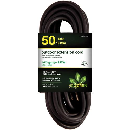 Go Green 15A 125V Outdoor Extension Cord (25', Orange) GG-14025