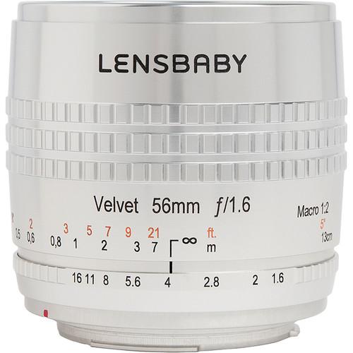 Lensbaby Velvet 56mm f/1.6 Lens for Nikon F (Black) LBV56BN, Lensbaby, Velvet, 56mm, f/1.6, Lens, Nikon, F, Black, LBV56BN,