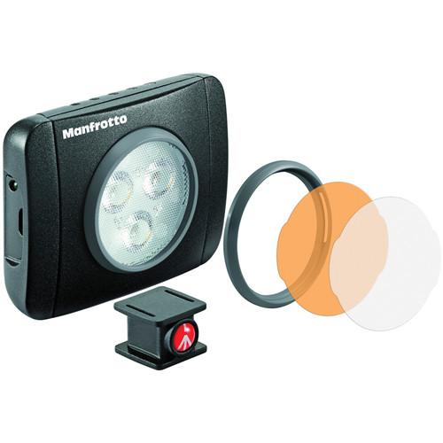 Manfrotto Lumimuse 3 On-Camera LED Light (Black) MLUMIEPL-BK, Manfrotto, Lumimuse, 3, On-Camera, LED, Light, Black, MLUMIEPL-BK,