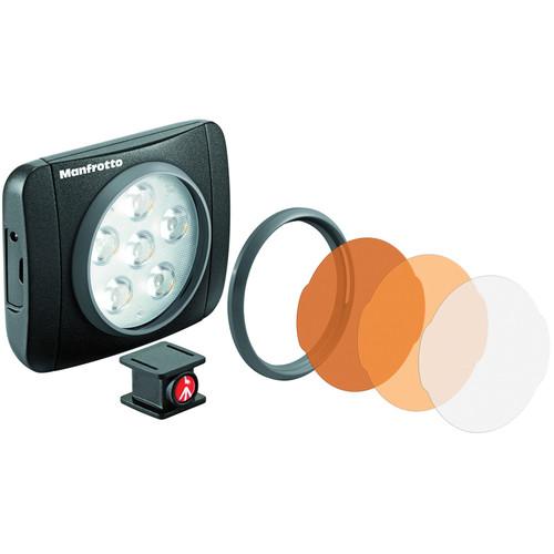 Manfrotto Lumimuse 8 On-Camera LED Light (Black) MLUMIEMU-BK, Manfrotto, Lumimuse, 8, On-Camera, LED, Light, Black, MLUMIEMU-BK,