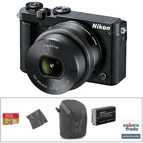 Nikon 1 J5 Mirrorless Digital Camera with 10-30mm and 27712
