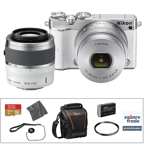 Nikon 1 J5 Mirrorless Digital Camera with 10-30mm and 27712