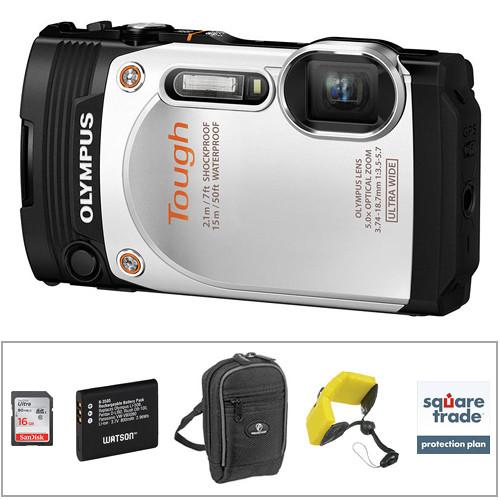 Olympus Stylus Tough TG-860 Digital Camera Deluxe Kit (Black), Olympus, Stylus, Tough, TG-860, Digital, Camera, Deluxe, Kit, Black,
