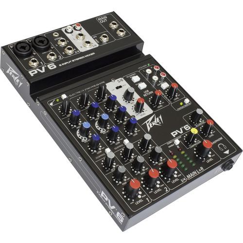Peavey PV 6 BT Mixing Console with Bluetooth 03612590