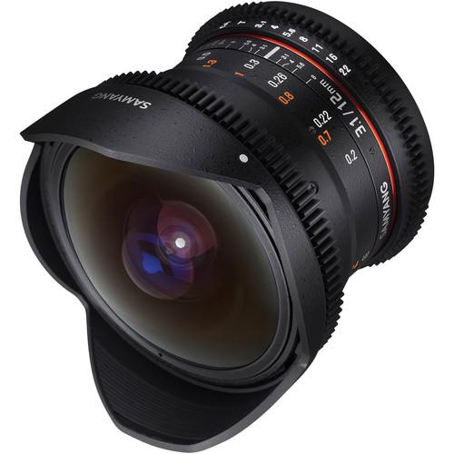 Samyang 12mm T3.1 VDSLR Cine Fisheye Lens for Sony SYDS12M-NEX, Samyang, 12mm, T3.1, VDSLR, Cine, Fisheye, Lens, Sony, SYDS12M-NEX
