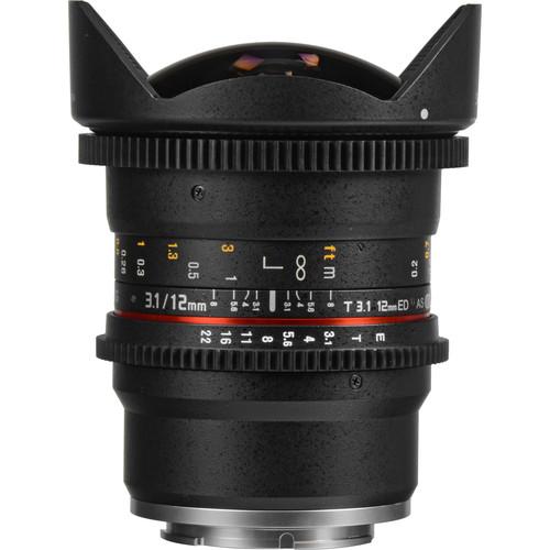 Samyang 12mm T3.1 VDSLR Cine Fisheye Lens for Sony SYDS12M-NEX, Samyang, 12mm, T3.1, VDSLR, Cine, Fisheye, Lens, Sony, SYDS12M-NEX