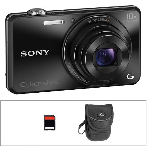 Sony Cyber-shot DSC-WX220 Digital Camera Basic Kit (Gold)