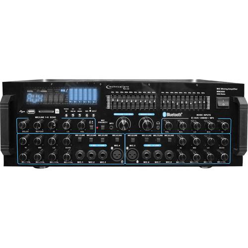 Technical Pro MM3000 Pro Mic Mixing Amp With USB, SD MM3000, Technical, Pro, MM3000, Pro, Mic, Mixing, Amp, With, USB, SD, MM3000,