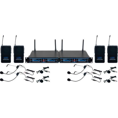 VocoPro UDH-PLAY 4 - Four-Channel UHF/DSP Hybrid UDH-PLAY-4