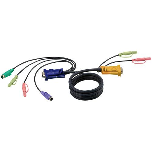 ATEN 2L-5303P SPHD-15 to VGA, PS/2, and Audio KVM Cable 2L5303P
