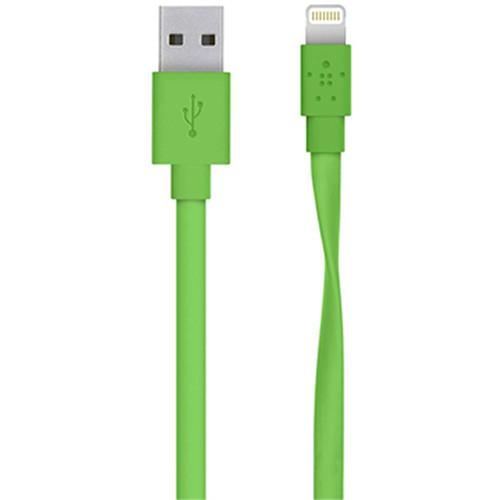 Belkin MIXIT Flat Lightning to USB Cable (4', Red)