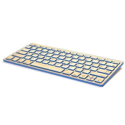 Impecca Bamboo Bluetooth Compact Wireless Keyboard KBB78BTK