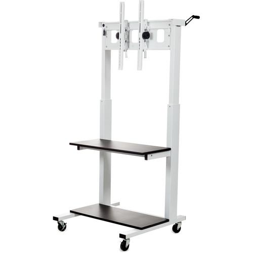 Luxor CLCD Crank Adjustable Flat Panel TV Cart CLCD