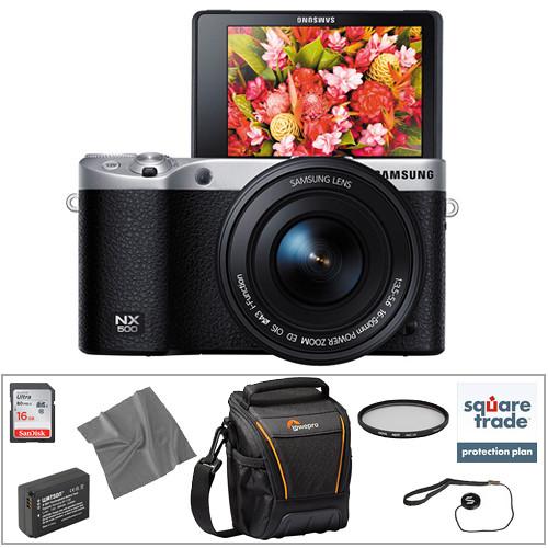 Samsung NX500 Mirrorless Digital Camera with 16-50mm Power Zoom