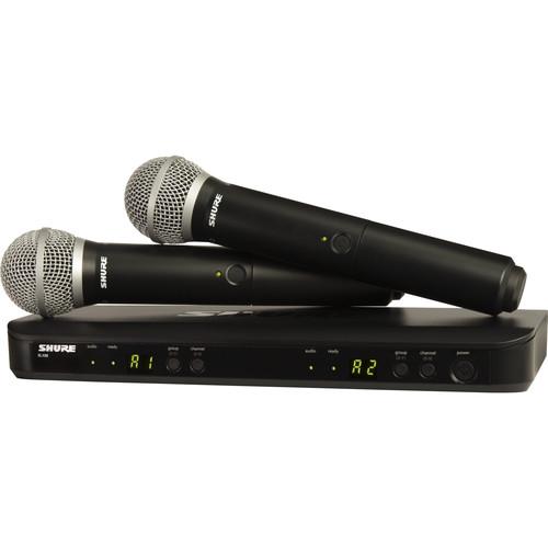 Shure BLX288/PG58 Dual-Transmitter Handheld BLX288/PG58-J10