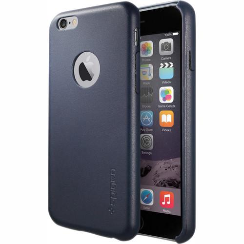 Spigen Leather Fit Case for iPhone 6 (Midnight Blue) SGP11372