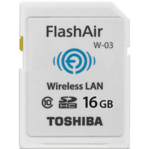 Toshiba 16GB FlashAir III Wireless SD Card PFW016U-1CCW, Toshiba, 16GB, FlashAir, III, Wireless, SD, Card, PFW016U-1CCW,