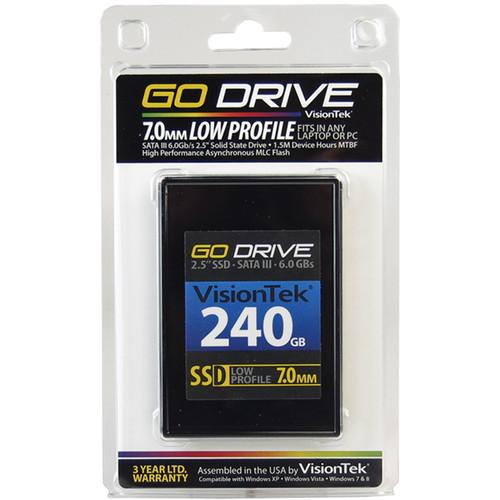 VisionTek Go Drive Low Profile 7mm SSD (240GB) 900624, VisionTek, Go, Drive, Low, Profile, 7mm, SSD, 240GB, 900624,