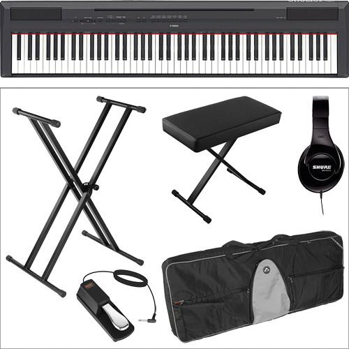 Yamaha Yamaha P-115 - 88-Key Digital Piano Value Bundle Kit, Yamaha, Yamaha, P-115, 88-Key, Digital, Piano, Value, Bundle, Kit,