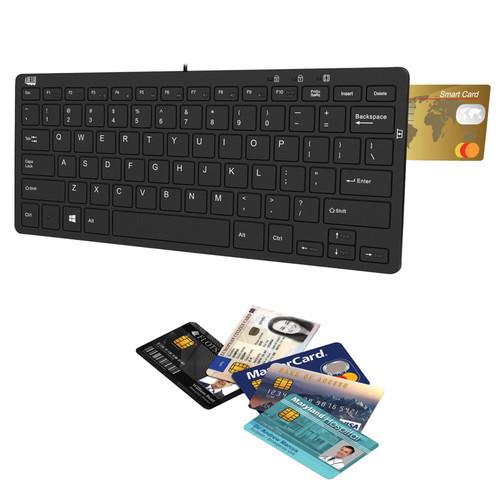 Adesso SlimTouch 510R Mini Keyboard with Smart Card AKB-510RB, Adesso, SlimTouch, 510R, Mini, Keyboard, with, Smart, Card, AKB-510RB