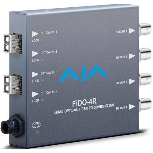 AJA FiDO Quad Channel 3G-SDI to LC Fiber Mini Converter FIDO-4T, AJA, FiDO, Quad, Channel, 3G-SDI, to, LC, Fiber, Mini, Converter, FIDO-4T