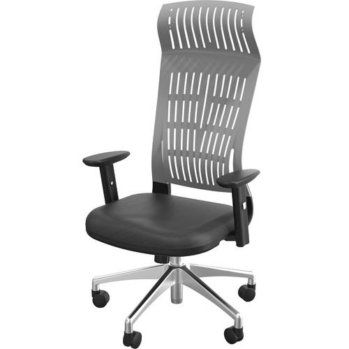 Balt Fly High Back Office Chair with Adjustable Arms (Gray)