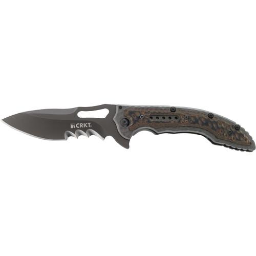CRKT Fossil Folding Knife (Partially Veff Serrated) 5471K