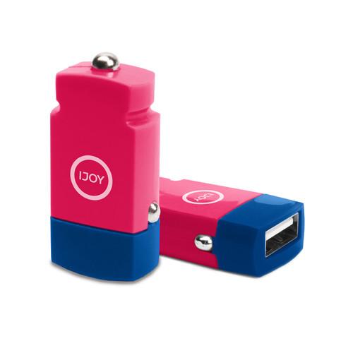 iJOY  USB 2.1A Mini Car Charger (Blue) MINI- BLU