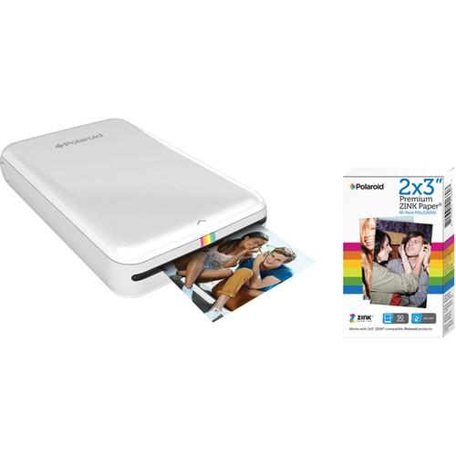 Polaroid ZIP Mobile Printer Kit with 50 Sheets of Photo Paper