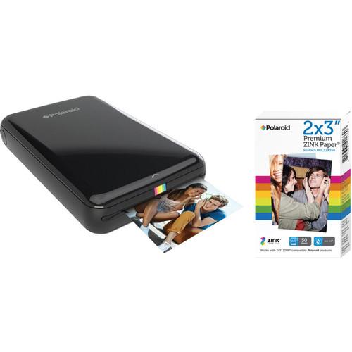 Polaroid ZIP Mobile Printer Kit with 50 Sheets of Photo Paper, Polaroid, ZIP, Mobile, Printer, Kit, with, 50, Sheets, of, Photo, Paper