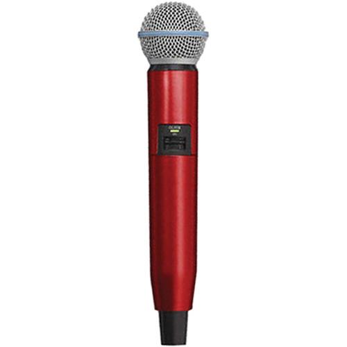 Shure WA723-RED Color Handle for GLX-D SM58/BETA58A WA723-RED, Shure, WA723-RED, Color, Handle, GLX-D, SM58/BETA58A, WA723-RED