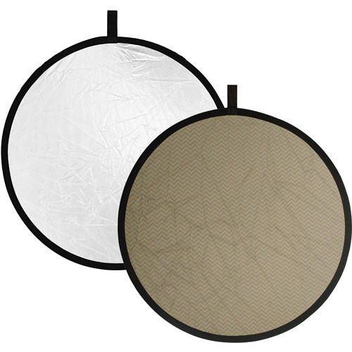 Impact Collapsible Circular Reflector Disc - Silver/White R1642, Impact, Collapsible, Circular, Reflector, Disc, Silver/White, R1642