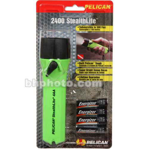 Pelican Stealthlite 2400 Flashlight 4 'AA' Xenon 2400-010-150