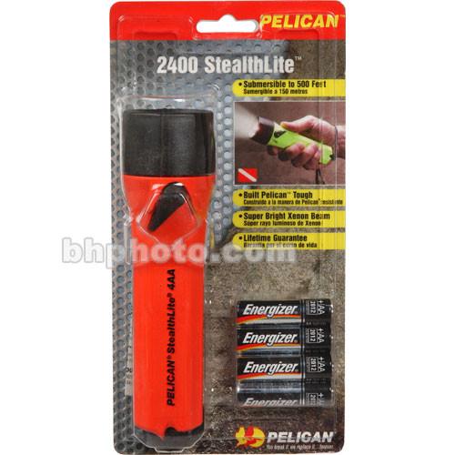 Pelican Stealthlite 2400 Flashlight 4 'AA' Xenon 2400-010-150